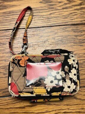 Authentic Vera Bradley wristlet wallet, Multi color, Zip Around, Good Condition!